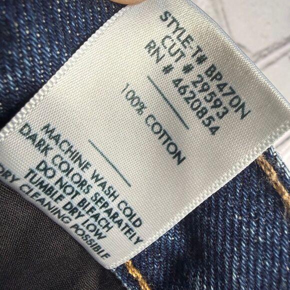 Just Black Full Length High Rise Straight Leg Jeans Size 31 - Picture 9 of 9